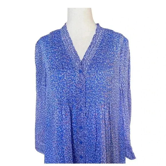 Diane Von Furstenberg Silk Layla Dress Cornflower Blue Size 2 - Picture 5 of 9